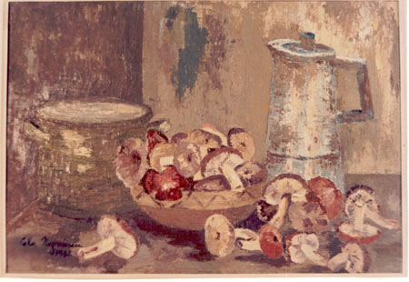 Natură statică cu ciuperci