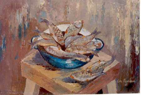 Natură statică cu pești